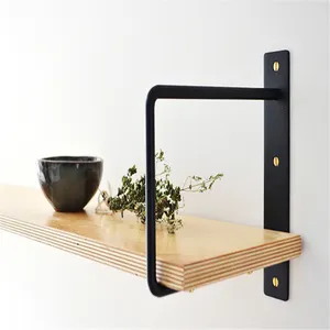 Creative Modern Minimalist Cast Iron Object Frame Partition Bookshelf Metal Shelf Square Steel Shelf Wall Bracket Shelving