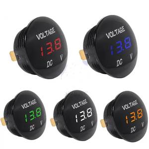Testeur de tension de batterie 12V, étanche IP66, affichage LED, jauge ronde pour automobile et marine - Product Image 2