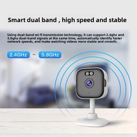 Caméra de surveillance intelligente haute définition transfrontalière pour fenêtre, accès mobile à distance, vision nocturne, Wi-Fi, infrarouge, voix