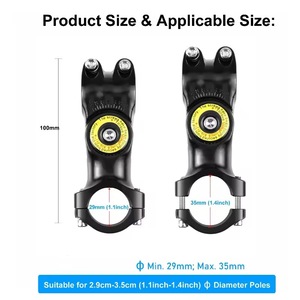 Soporte de Manillar para Motocicleta y <span class=keywords><strong>Bicicleta</strong></span> de Alta Calidad, Resistente y Popular, con Soporte Invisible para Selfie Stick de 1m para Insta360 X5 X4 X3 <span class=keywords><strong>GoPro</strong></span> - Product Image 3