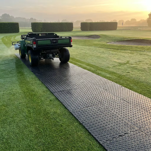 Tapis de protection temporaire en HDPE 4x8 pour excavatrice et camion - Protection flexible et écologique du sol pour chantiers, boue ou pelouse - Product Image 2