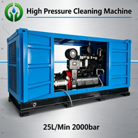 Machine de décapage de rouille à jet d'eau haute pression 25L/min 2000bar, efficace pour le décapage de la rouille sur les surfaces métalliques