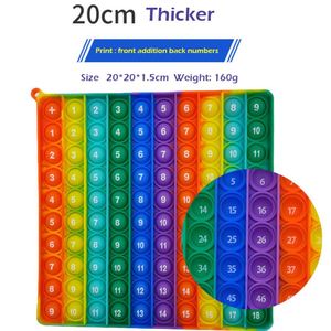Jouets sensoriels souple et compressible Arc-en-ciel : Chiffres, Lettres, Tables de Multiplication – Jouet anti-stress - Product Image 4