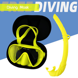 Ensemble de plongée avec masque en silicone et tuba anti-buée, ajustement régulier, équipement de natation d'été avec étui zippé - Product Image 3