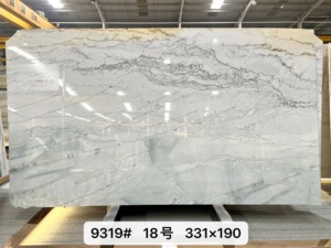 Brezilyalı blok kaynağı balık beyaz quarsit özel beyaz granit mutfak Mont Blanc quarsit mutfak tezgahı - Product Image 4