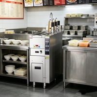 Cuiseur à pâtes électrique à 3 paniers, cuiseur à nouilles automatique instantané, équipement commercial de levage, machine professionnelle