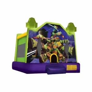 Ninja Turtles Bounce House casa salto tartaruga ninja moonwalk para venda