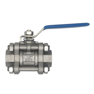 Veeco austenitic API/JIS/DIN ba mảnh nữ ren bóng van thép không gỉ nổi trunnion bóng van OEM V-100 mô hình - Product Image 2