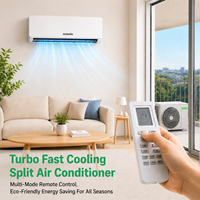 Climatiseur mural mini-split 12000 BTU 220V-50/60Hz R410A Pompe à chaleur Inverter pour usage domestique et hôtelier Prise US