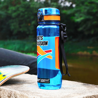 Bouteille d'eau sport en plastique légère, durable et réutilisable de 1,5 L (50 oz) avec emballage personnalisé pour la gym et le gaming – Vente en gros