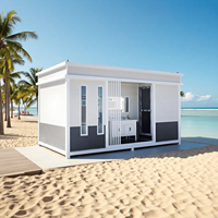 Toilettes mobiles préfabriquées à déploiement instantané, conteneur sanitaire pré-câblé, aménagement personnalisable, prêt en une journée