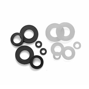 M1.6 M2 M2.5 M3 M4 M5 M6 M8 M10 M12 <span class=keywords><strong>M14</strong></span> M16 M18 Entretoise Rondelles plates en <span class=keywords><strong>nylon</strong></span> noir - Product Image 4