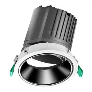 Cilindro <span class=keywords><strong>de</strong></span> arandela <span class=keywords><strong>de</strong></span> pared Aurora, 30W, yeso decorativo, techo, fuego, antideslumbrante, CCT, luz descendente LED COB regulable - Product Image 2