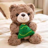 Peluches d'ours de Noël personnalisées super douces - Anti-stress, petite taille