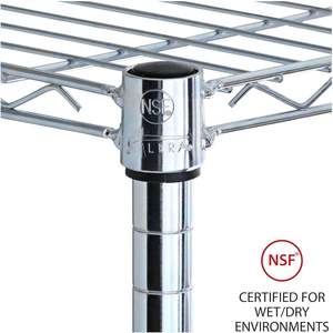 Alera ALE Industrial <b>Metal</b> Wire Shelving Light Duty Storage <b>Rack</b> Extra Shelves 36w X 18d Silver Case of 2 Shelves - Product Image 1