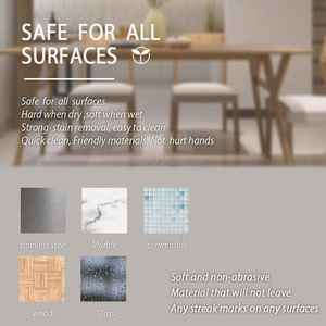 Tự Nhiên Thân Thiện Với Môi Ủ Bột Gỗ Khăn Rửa Chén Rửa Khăn Khô Cellulose Và Bông Vải - Product Image 4