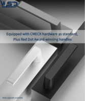 Ventanas de Aluminio Personalizadas WSD ODM, Ventanas de Guillotina con Certificación CE, Ventanas Abatibles para Villas