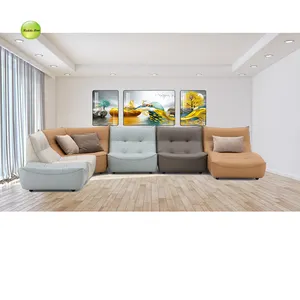 high quality premium luxury sofas living room furniture modular sofa sets Italian modern fabric velvet sofa set furniture