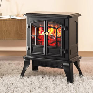 <span class=keywords><strong>Cheminée</strong></span> électrique chauffante de style européen, flamme simulée, télécommande intelligente, souffleur d'air chaud, 2000W, 11-20m, vente en gros d'usine - Product Image 1