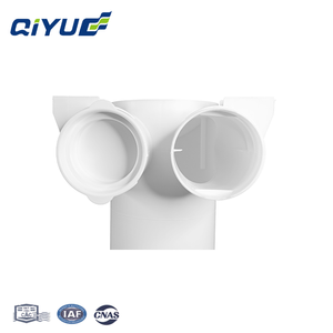 Connecteur double pour système de ventilation centralisée, type clip, double port, coupleur PP, double tête, 125-75*2 mm - Product Image 4