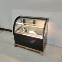 Vitrine de gâteau de table en verre cuvé de vente chaude Mini réfrigérateur d'affichage de gâteau