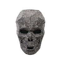 Nouveau Masque Personnalisable Haut de Gamme Orné de Diamants, Best-seller Transfrontalier Europe-Amérique, Idéal pour les Soirées d'Halloween et les Fêtes, Tendance