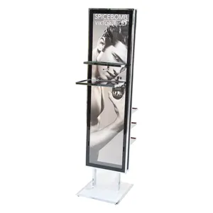New fashion poster trade show custom iron frame stand 3x3 straight banner pop up display for exhibition