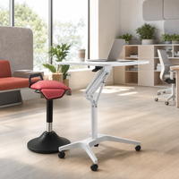 Bureau mobile inclinable avec chaise ergonomique à genoux, ensemble poste de travail pour la maison et le bureau commercial – Fournisseur d'usine