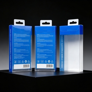 Caja Plegable de Plástico PVC Transparente Impresa Personalizada para Electrónica de Consumo, Empaque Transparente de APET PP para Fundas de Teléfono y Cables USB - Product Image 3