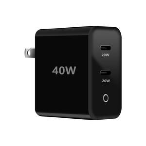 Us19 enchufe de pared 40W 2 <span class=keywords><strong>tipo</strong></span> Usb <span class=keywords><strong>C</strong></span> teléfono móvil GaN <span class=keywords><strong>cabeza</strong></span> Pd40w EE. UU. adaptador de corriente <span class=keywords><strong>cargador</strong></span> Usb-<span class=keywords><strong>c</strong></span> Pd carga rápida 20W para iPhone 16 17 - Product Image 1