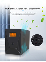 SKE Onduleur interactif hors ligne haute puissance 3000VA 220V monophasé avec écran LCD et 4 batteries 12V 9Ah pour l'informatique et les réseaux