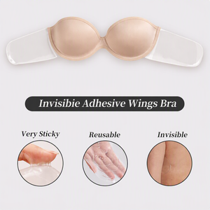 <span class=keywords><strong>Soutien</strong></span>-<span class=keywords><strong>gorge</strong></span> adhésif sans bretelles classique pour femme, bonnets A à E, avec armatures, push-up, à bandes latérales adhésives et dos nu - Product Image 1