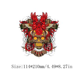 Tatouages temporaires 3D blancs en forme de crâne pour hommes et femmes, écologiques, non toxiques, imperméables, pour les <span class=keywords><strong>bras</strong></span>, les corps, les cou - Autocollants de <span class=keywords><strong>tatouage</strong></span> réalistes - Product Image 6