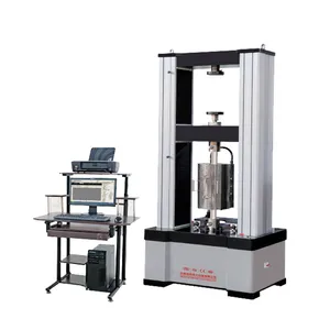 Máquina de teste universal de resistência elástica WDW-100KN/equipamento de laboratório elástico com forno de alta temperatura