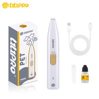 Tondeuse électrique sans fil rechargeable LILIPRO PT202 pour les pattes des animaux de compagnie, tondeuse à poils en plastique pour chiens et chats, kit de toilettage, charge USB