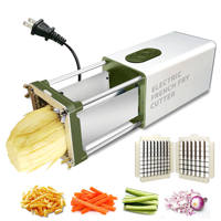 Hachoir Électrique de Haute Qualité pour Frites, Coupe-Légumes, Coupe-Pommes de Terre, Nouveau Hachoir Électrique de Cuisine pour Légumes et Trancheuse