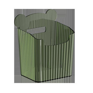 Cesta de Almacenamiento Rectangular de Acrílico para Cocina, Montada en la Pared, para Jengibre, Ajo y Cebollín, Sin Tapa, Transparente, Verde Crema - Product Image 4