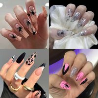 Autocollants pour Ongles d'Halloween Toile d'Araignée Décalcomanies 3D Auto-Adhésif Design Spooky Chauve-Souris Serpent Crâne Nail Art Autocollant Noir Fantôme Effrayant
