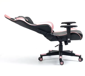Black <strong>Pink</strong> PU Leather Gaming Swivel <strong>Chair</strong> Customized Cute Ear Bunny Japanese Style Reclining Office <strong>Chair</strong> Featuring Iron - Product Image 5