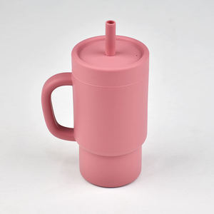 Vaso infantil de acero inoxidable de grado alimenticio con pajita y tapa para el entrenamiento de bebés para beber agua - Product Image 2