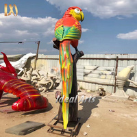 Ideal Arts – statue d'oiseaux en résine, Sculpture de perroquet en fibre de verre colorée personnalisée pour parc