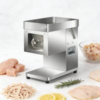 Trancheuse à viande de table en acier inoxydable commercial pour la découpe, le râpage et le désossage de la viande fraîche, lame détachable, machine à découper la viande