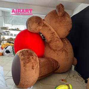 Orsacchiotto di peluche gigante per adulti per la decorazione dell'anniversario di matrimonio con Logo personalizzabile - Product Image 2