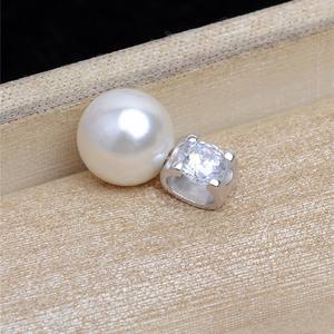 Pendentif en argent S925 avec perle droite de 10-14 mm, accessoires féminins, chaîne à tête de taureau de 3 mm, ensemble de pendentifs 5467, ensemble de pendentifs vides - Product Image 3