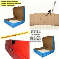 Anpassbare Umweltfreundliche Biologisch Abbaubare Recycelte Materialien Robuste 6-18 Zoll Wellpappe Pizzakartons Verpackung