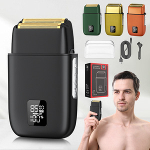 Metal <b>Foil</b> <b>Shaver</b> <b>for</b> Men Powerful LCD All Metal High Speed Motor Professional Cordless Travel <b>Foil</b> <b>Head</b> Electric <b>Shavers</b> razor - Product Image 2