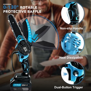 DIY Industrial OEM <b>Cordless</b> <b>Chainsaw</b> 6 Inch Lithium Battery Powered Hand Chain Saw for Wood Cutting Brushless Motor Pruning Shea - Product Image 2