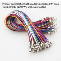 Connecteur de borne électronique double tête étamée Henghua XH2.54 24AWG, câble PVC/RF automobile personnalisé de 200 mm, Zhejiang Chine