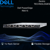 原装戴尔 PowerEdge R6615 1U 机架式服务器，配备 AMD EPYC 9004 处理器、DDR5 内存，适用于虚拟化、云 computing、数据中心