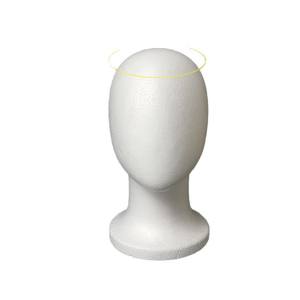 Tête de mannequin en mousse JXT14 15 pour perruques, idéale pour accessoires de cosplay, pour femmes adultes, en polyéthylène PE, avec design sans visage. - Product Image 5
